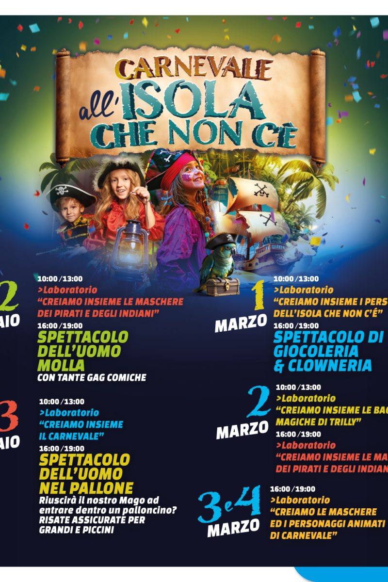 Carnevale all’isola che non c’è